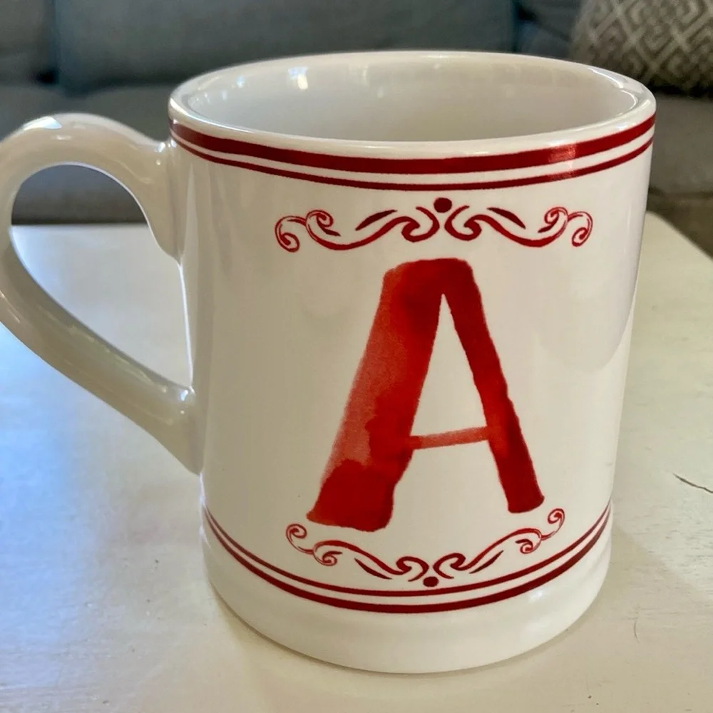 NWT Sur La Table Monogram 'A' Mug